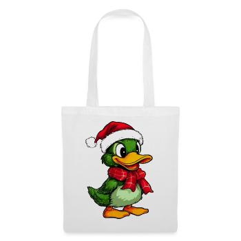 Weihnachten Entchen - Stoffbeutel - Weiß - Vorne