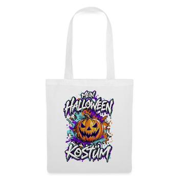 Mein Halloween Kostüm – Kürbis im Graffiti-Stil - Stoffbeutel - Weiß - Vorne