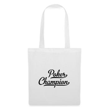 Poker Champion - Sac en tissu - blanc - Devant