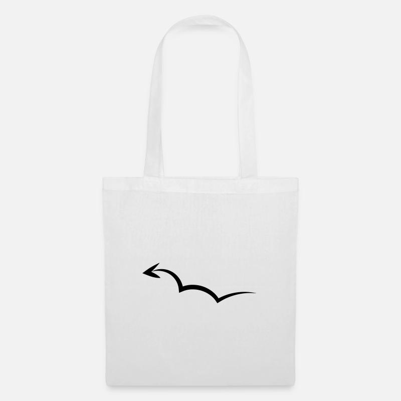 Bouncing Arrow - Tote Bag - white
