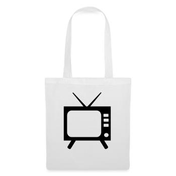 TV - téléviseur - Sac en tissu - blanc - Devant