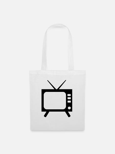 TV - Tote Bag - white