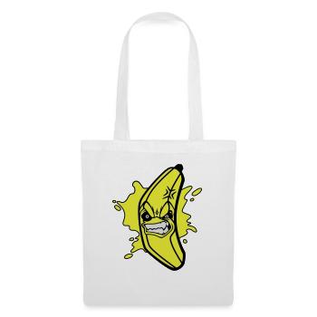 Angry banana - Stoffbeutel - Weiß - Vorne
