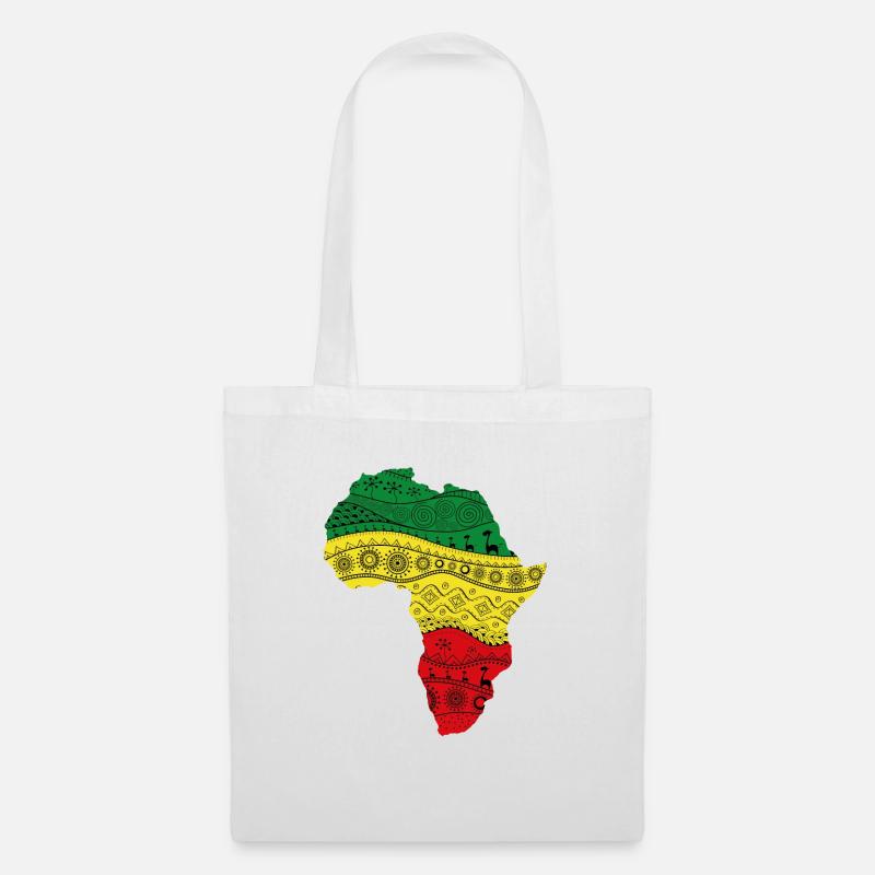 Africa map - Stoffbeutel - Weiß