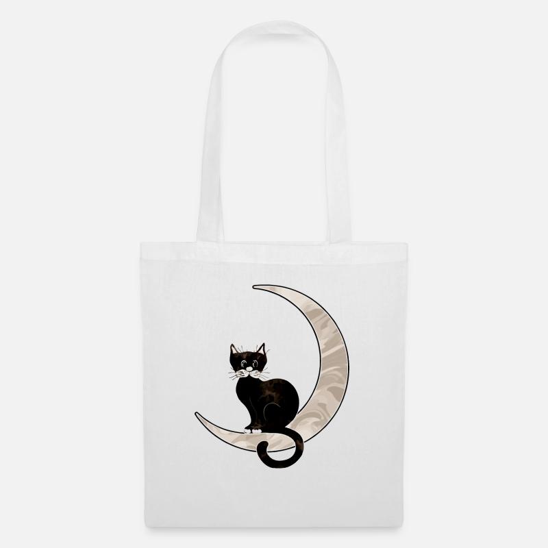 Chat - Sac en tissu - blanc