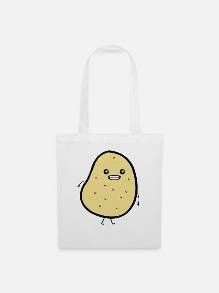 Funny Potatoe - Stoffbeutel - Weiß