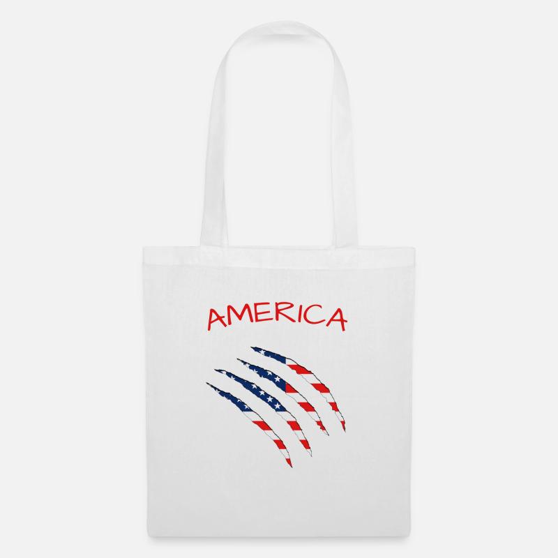 America - Stoffbeutel - Weiß