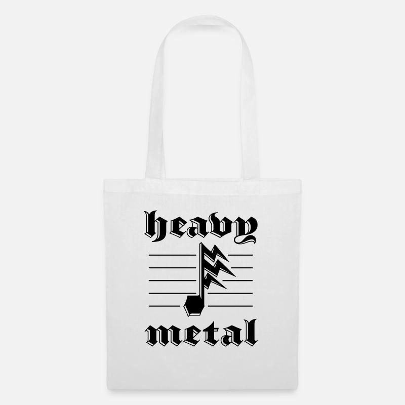 Heavy Metal Sticker Blitznote - Stoffbeutel - Weiß