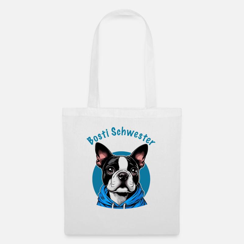 Bosti Schwester - Stoffbeutel - Weiß