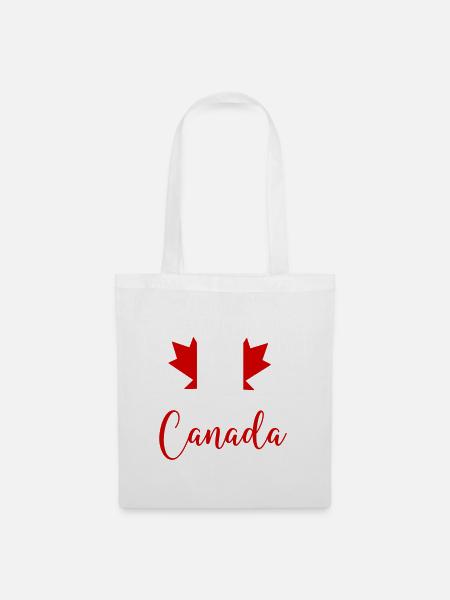 kanada canada ahornblatt - Stoffbeutel - Weiß