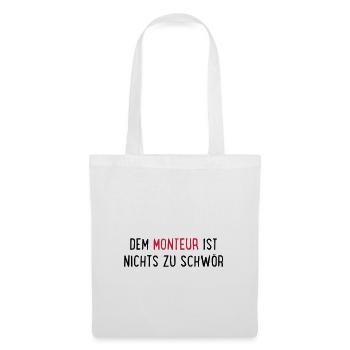 monteur - Stoffbeutel - Weiß - Vorne