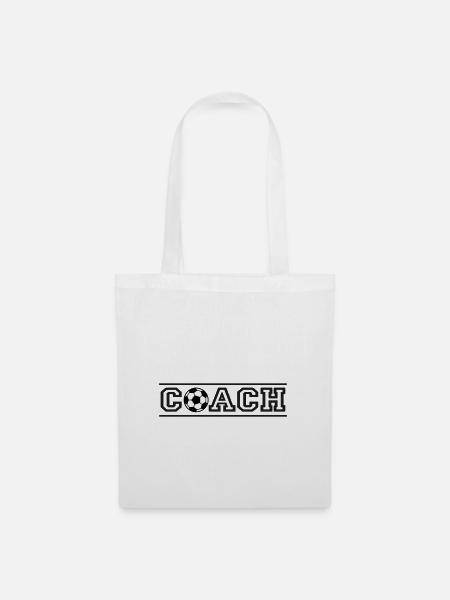 Fußball Coach - Stoffbeutel - Weiß