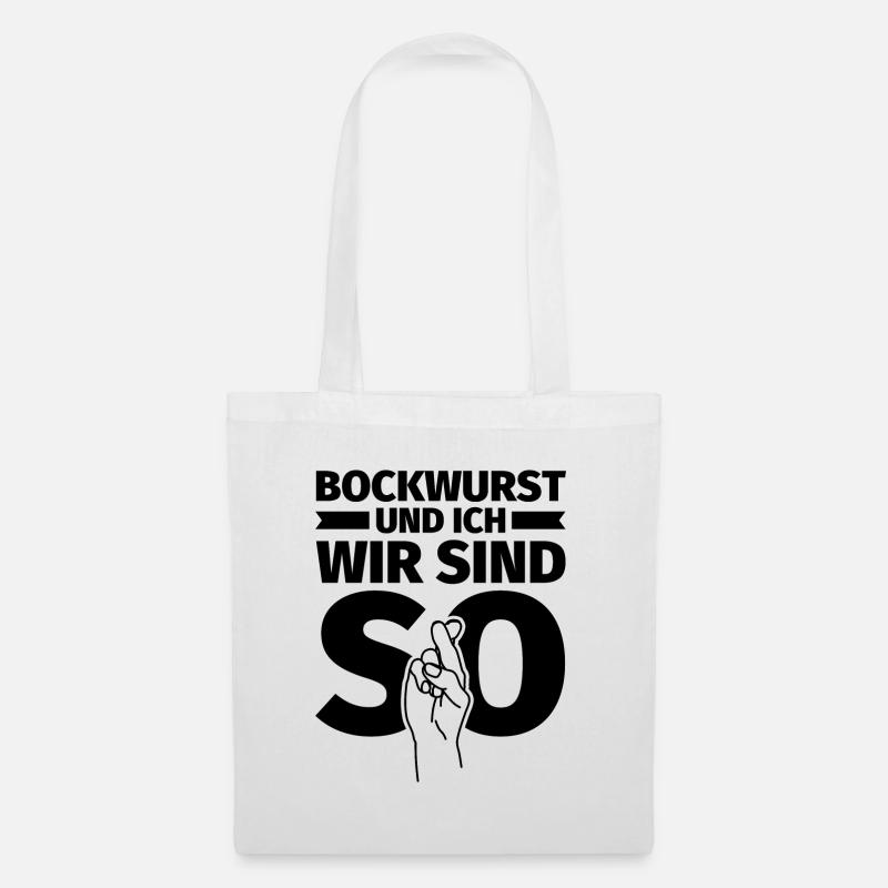 Bockwurst und ich wir sind so - Stoffbeutel - Weiß