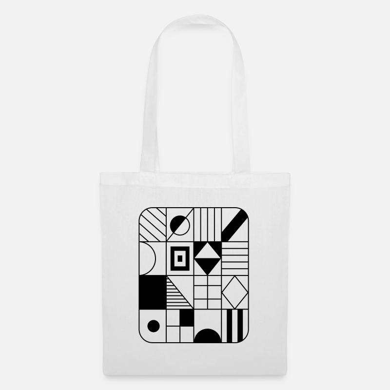Abstract graphic pattern in raster / pattern - Tote Bag - white