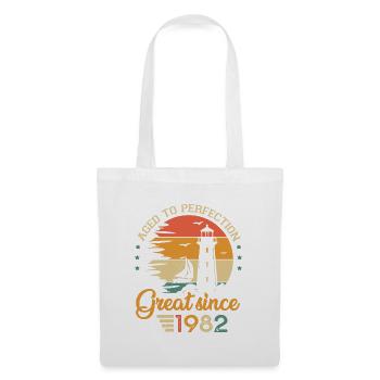 40 years boat great since 1982 anniversary - Tote Bag - white - Front