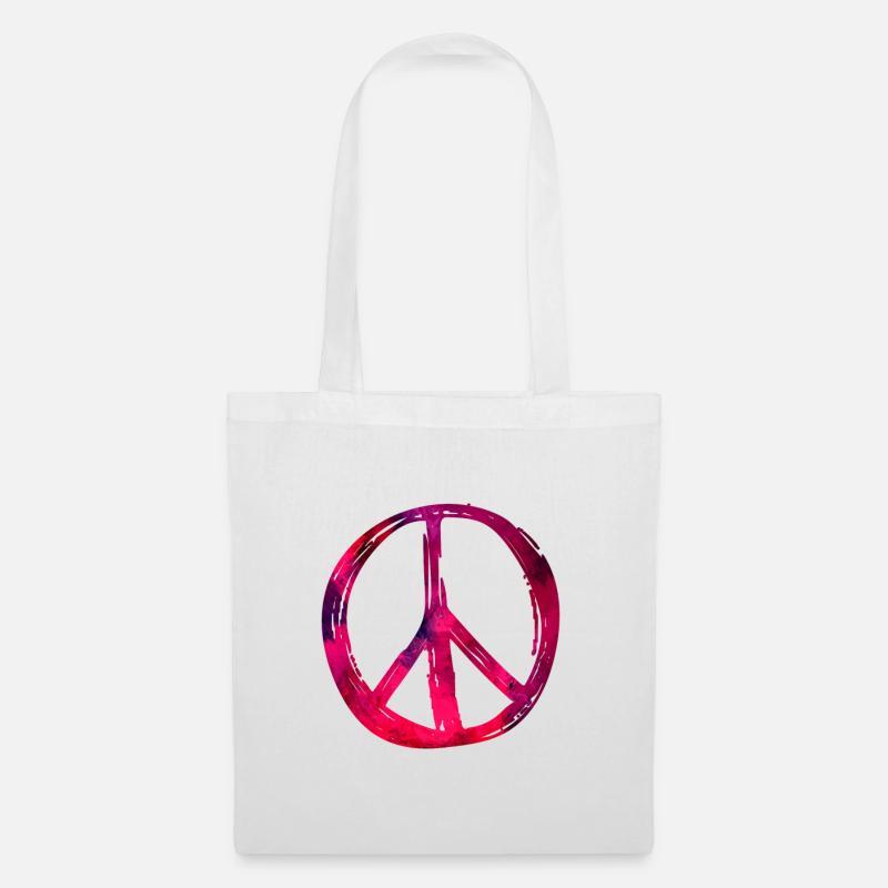 Peace - Stoffbeutel - Weiß