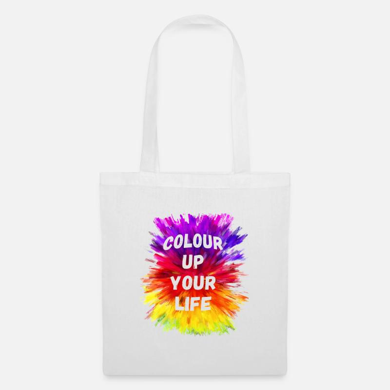 Colour Up Your Life - Stoffbeutel - Weiß