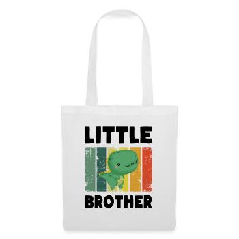 LITTLE BROTHER Baby T-Rex Sibling Dinosaur - Tote Bag - white - Front
