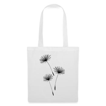 Pissenlit pissenlit fleurs - Sac en tissu - blanc - Devant
