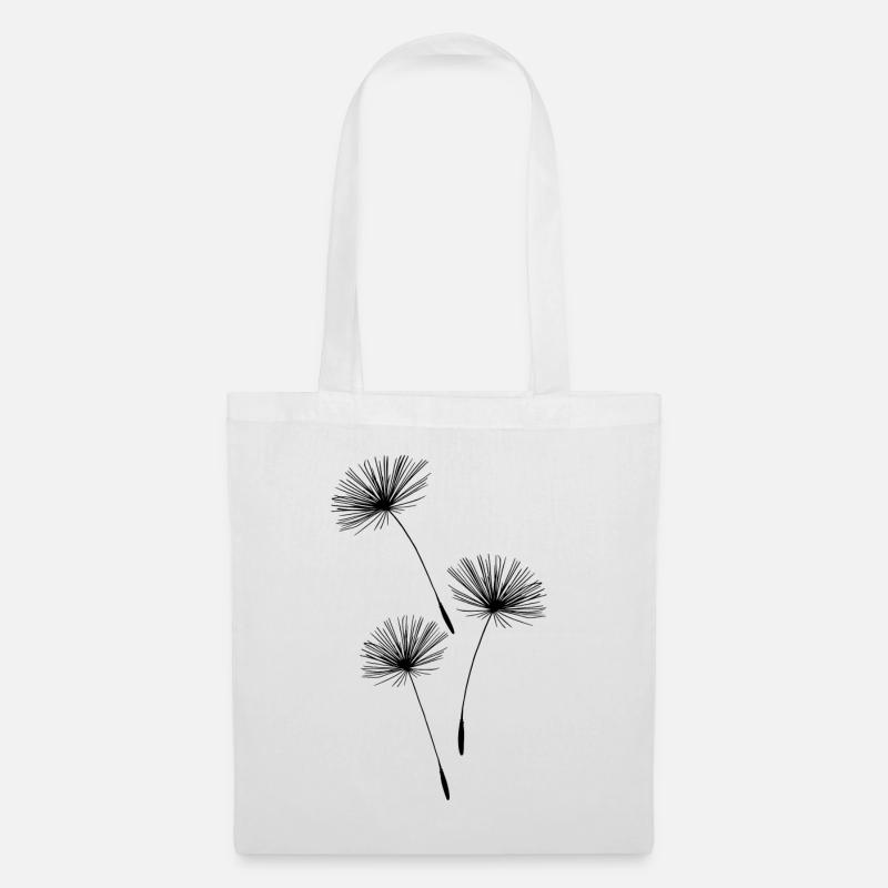 Pusteblume Löwenzahn Blumenblüten - Stoffbeutel - Weiß
