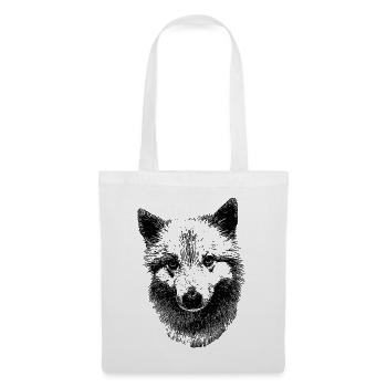 Islandhund Icelandic Spitz - Stoffbeutel - Weiß - Vorne