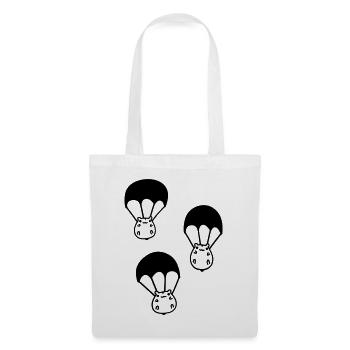 Cute Hamster Skydiver - Tote Bag - white - Front