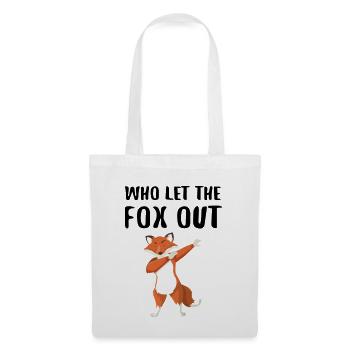 WHO LET THE FOX OUT Dabbender Fuchs - Sac en tissu - blanc - Devant
