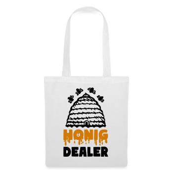 Honig Dealer Imker Bienenflüsterer - Stoffbeutel - Weiß - Vorne