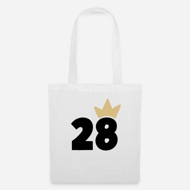 28 Crown number 28 - Tote Bag - white