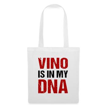 Vino is in my DNA Wine Drinking Humor - Tote Bag - white - Front