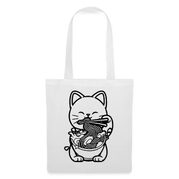 Ramen Cat Japanese Ramen Cat Lovers - Tote Bag - white - Front