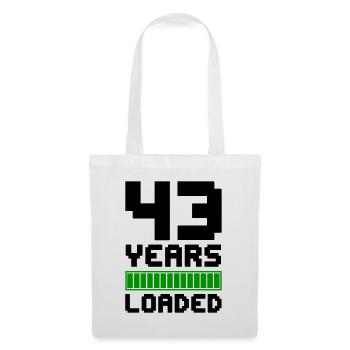 43 Years Loaded 43rd Birthday - Tote Bag - white - Front