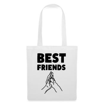Meilleurs amis Chiens de compagnie - Sac en tissu - blanc - Devant