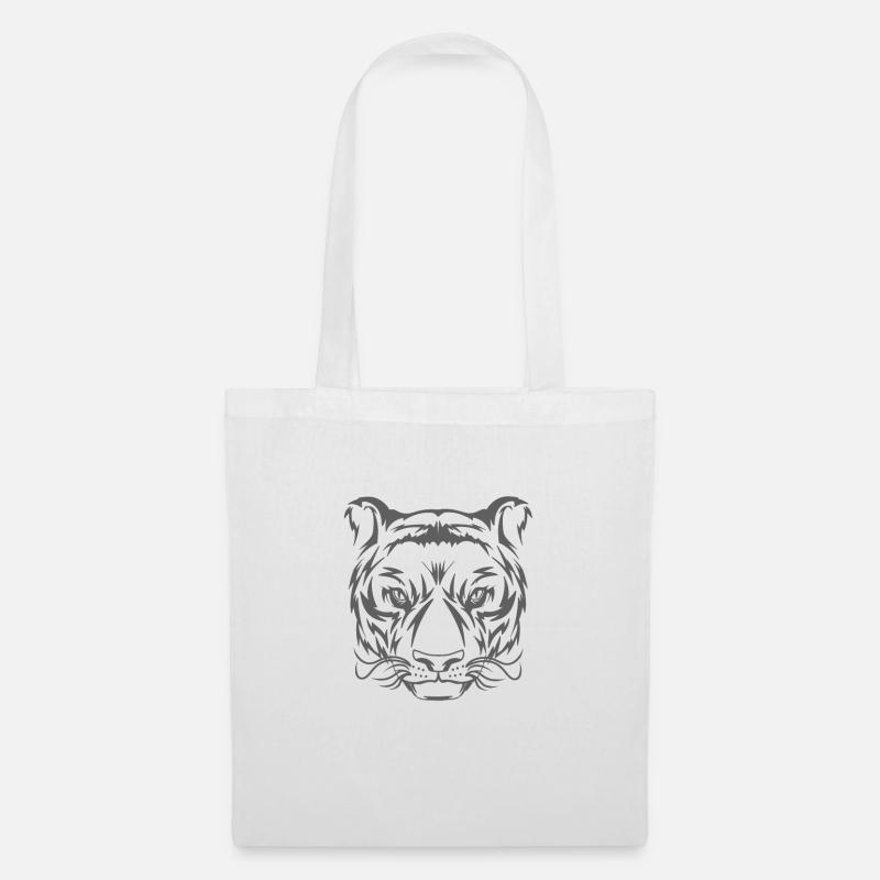 Tiger - Stoffbeutel - Weiß