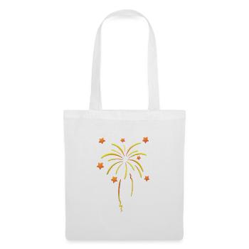 Dessins de feux d’artifice - Sac en tissu - blanc - Devant