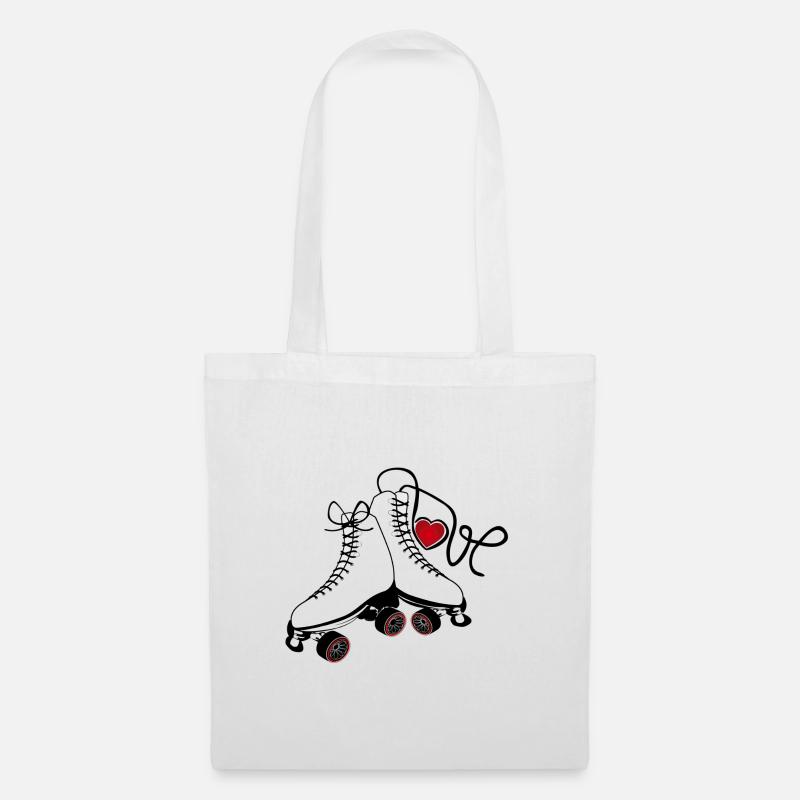 Senkel Rollkunstlauf Schuh 2 - Stoffbeutel - Weiß