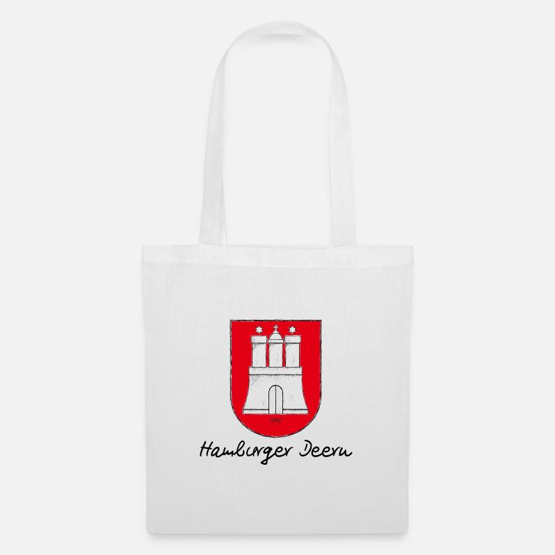Bronko55 No.21 – Hamburger Deern - Stoffbeutel - Weiß