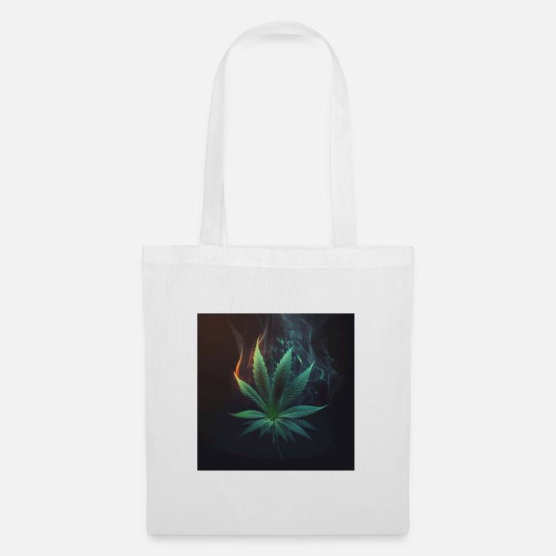 Cannabis - Stoffbeutel - Weiß