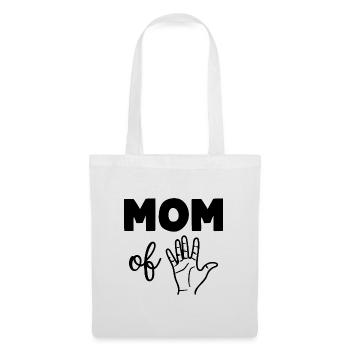 Mom of Five - Stoffbeutel - Weiß - Vorne