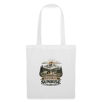 Chase the Sunrise | Camping Design - Stoffbeutel - Weiß - Vorne