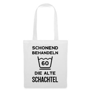 60. GEBURTSTAG FRAU 60 JAHRE 1963 - Stoffbeutel - Weiß - Vorne