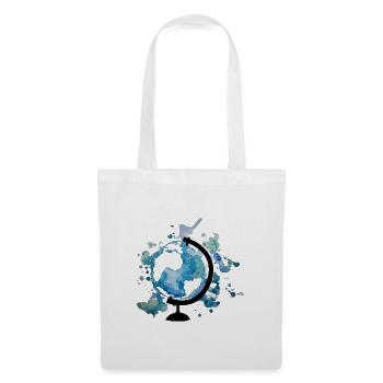 Globe of watercolors - The world is colorful - Tote Bag - white - Front