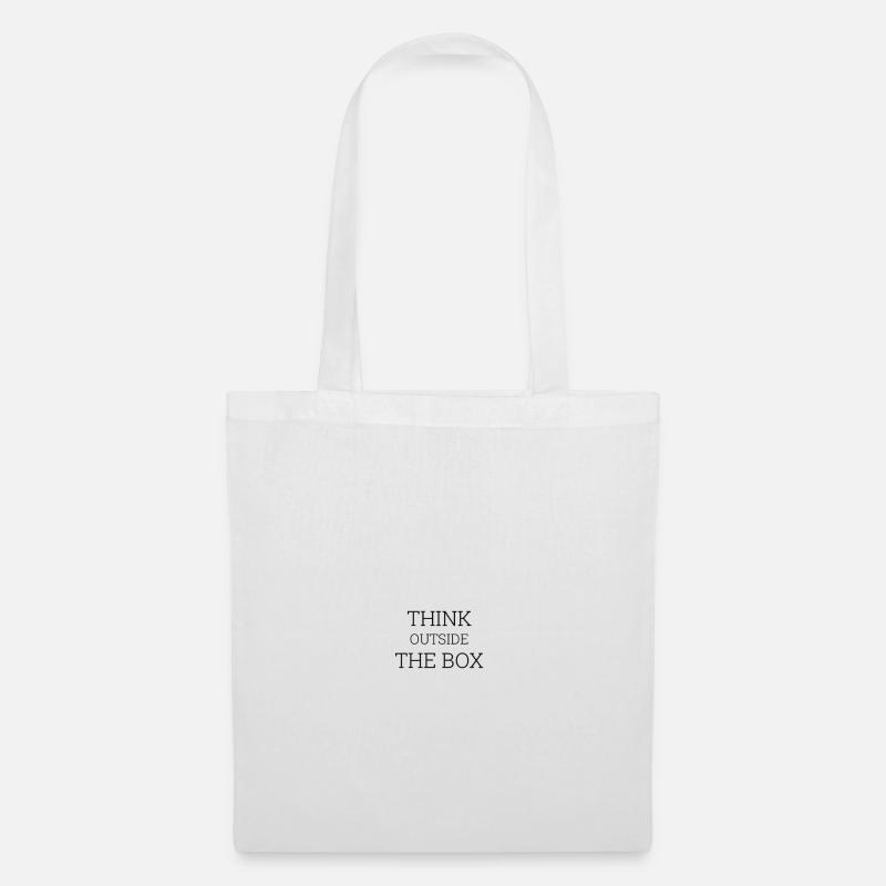 Think Outside The Box - Stoffbeutel - Weiß