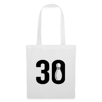 30 Bowling Bowler 30 - Sac en tissu - blanc - Devant