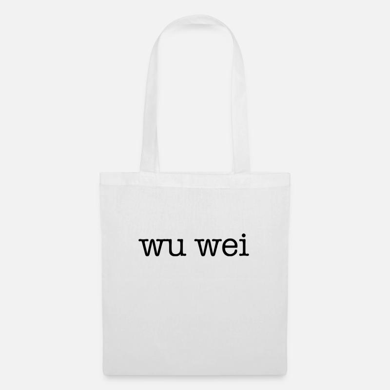 wu wei - Stoffbeutel - Weiß