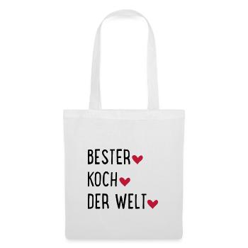 Bester Koch der Welt - Stoffbeutel - Weiß - Vorne