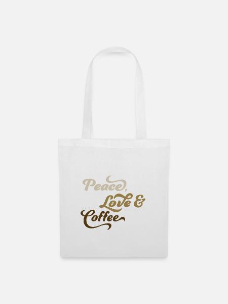 Kaffee - Stoffbeutel - Weiß
