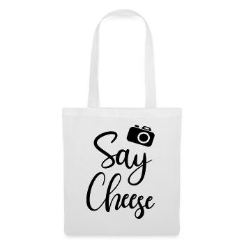 Dites photographe de fromage prenant une séance photo - Sac en tissu - blanc - Devant