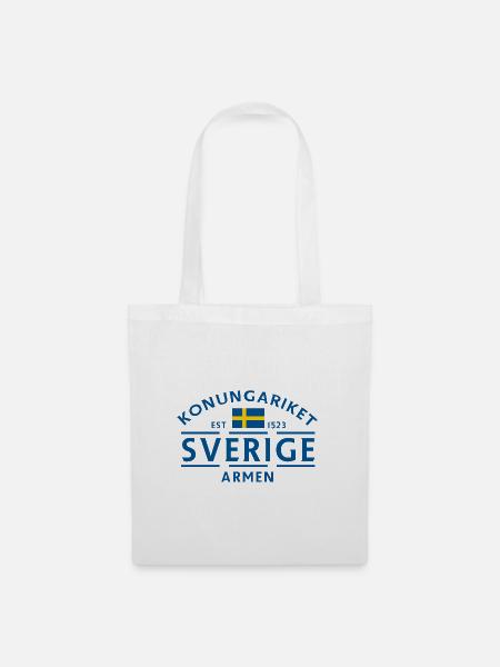 Stockholm 1252, Schweden - Stoffbeutel - Weiß