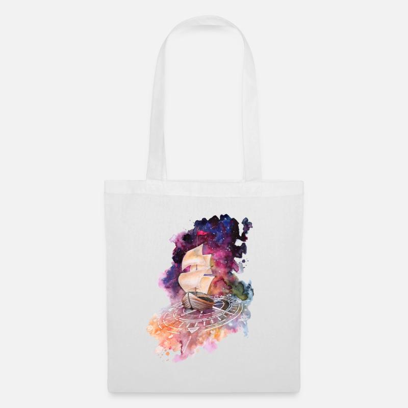 Space Ship - Sac en tissu - blanc